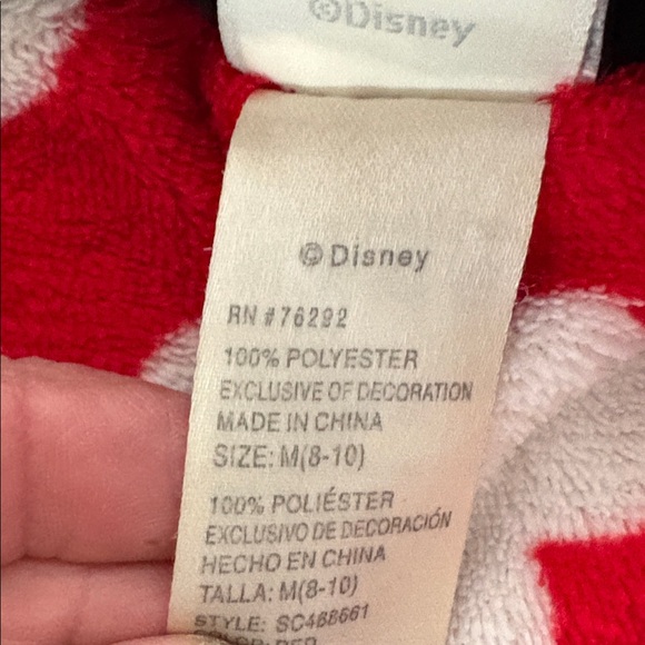 Disney Red and White Apparel Adult Onsie - Picture 5 of 5